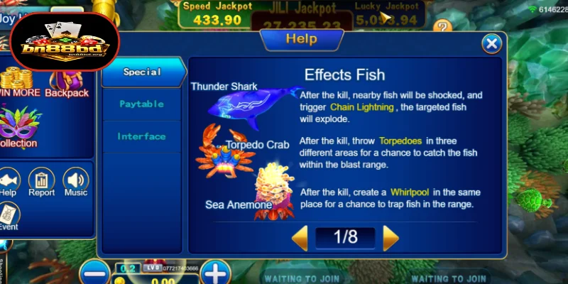 Jackpot Fishing গেমের নিয়মাবলী ও তথ্য